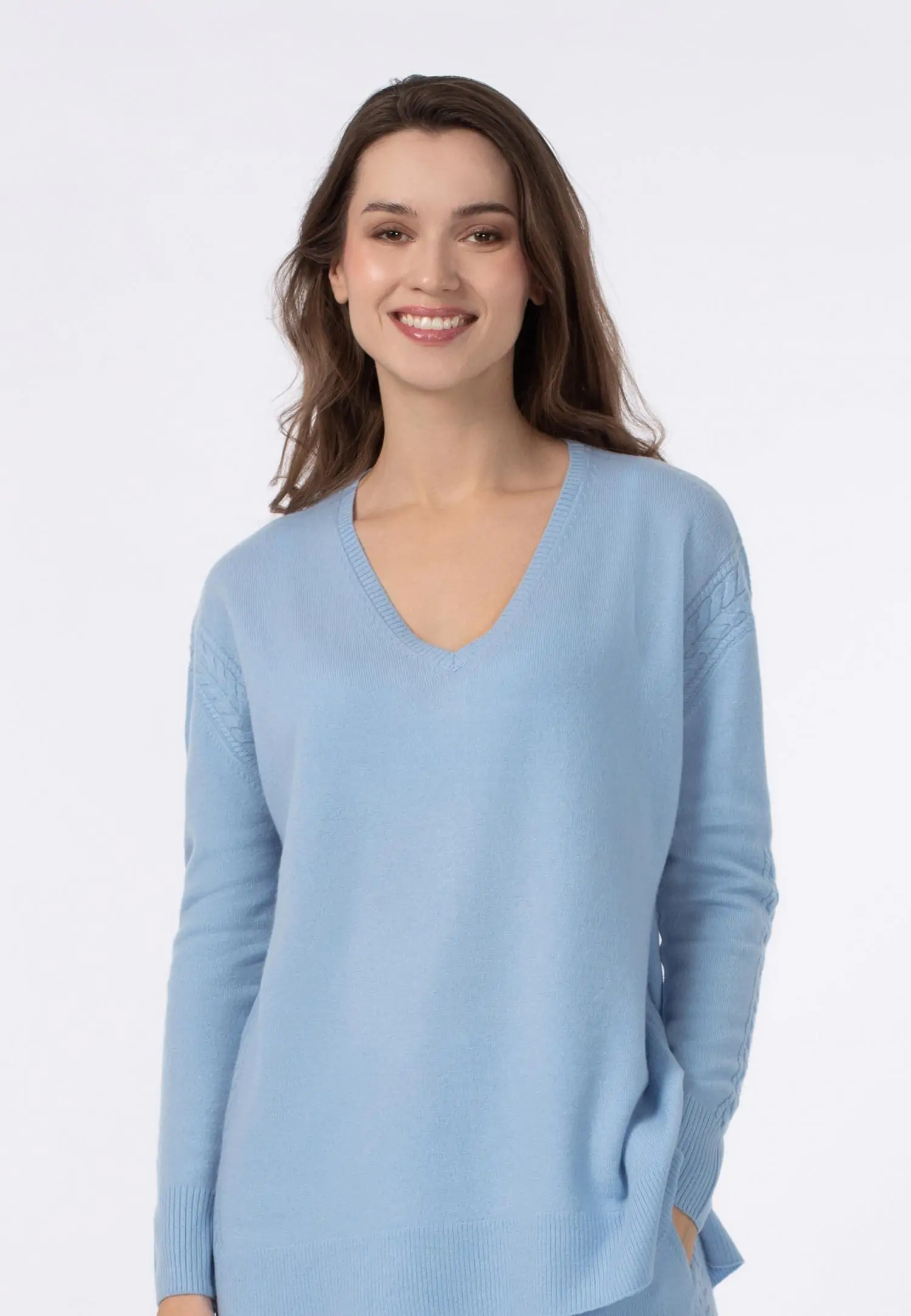 Джемпер с V-образным вырезом W24-00CH0416 Marc & André